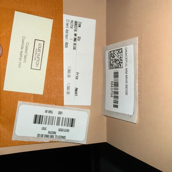 Louis Vuitton Graceful MM Beige Purse - Picture 5 of 5